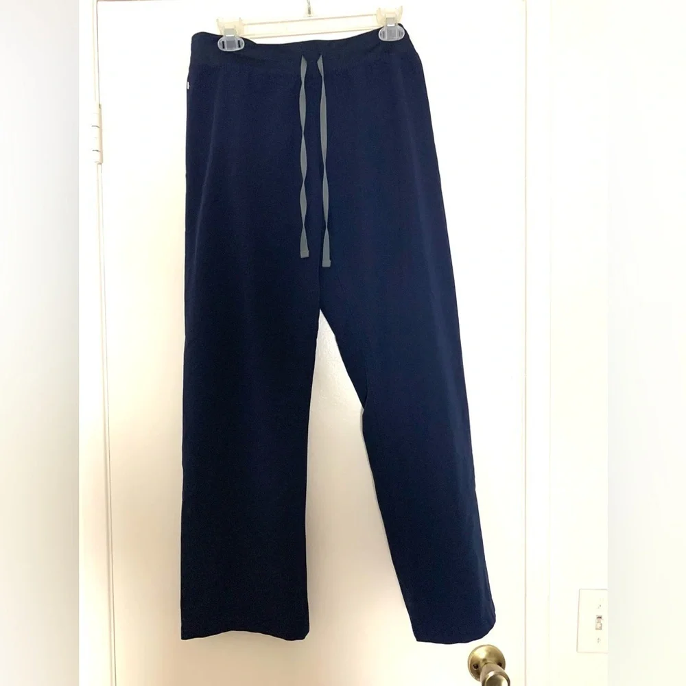 Figs Technical Collection Scrub Pants Straight Leg Navy Blue Medium P